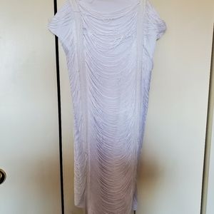 White Fringe Dress